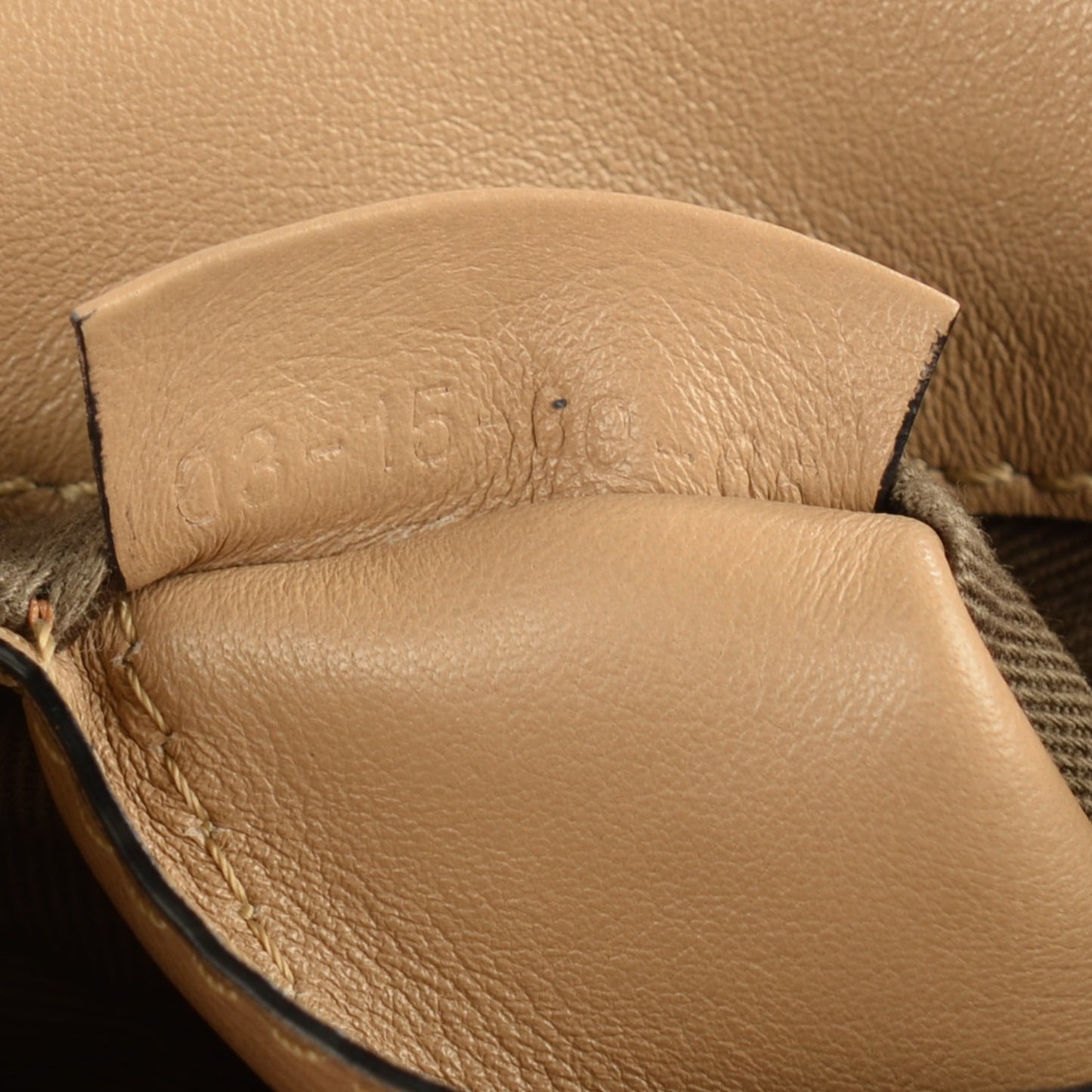 Calfskin Mini Marcie Chain Round Crossbody Bag Chestnut Cream