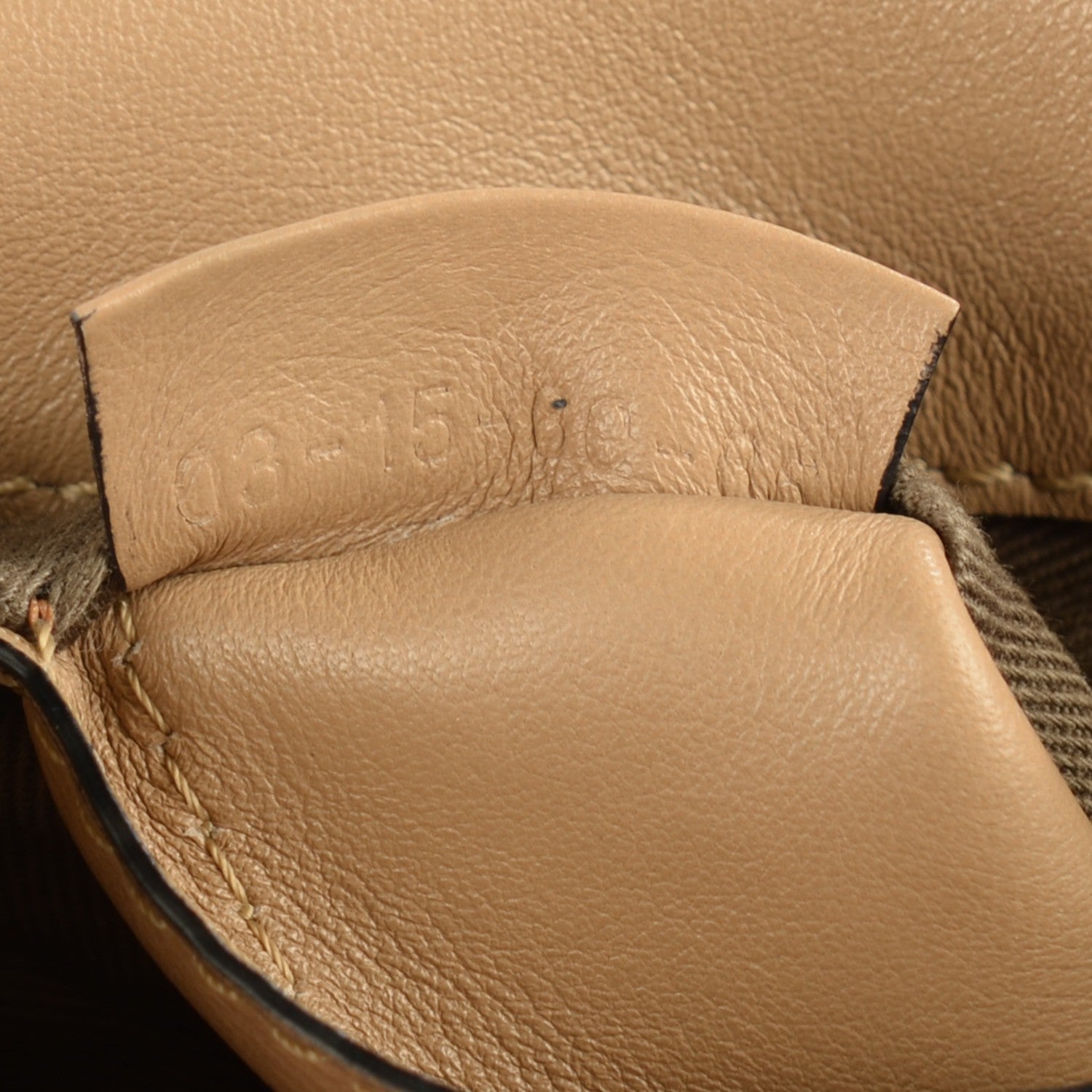 Chloe Calfskin Mini Marcie Chain Round Crossbody Bag Chestnut Cream 7 of 9