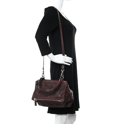 Givenchy Tumbled Sheepskin Small Pandora Oxblood 2 of 10