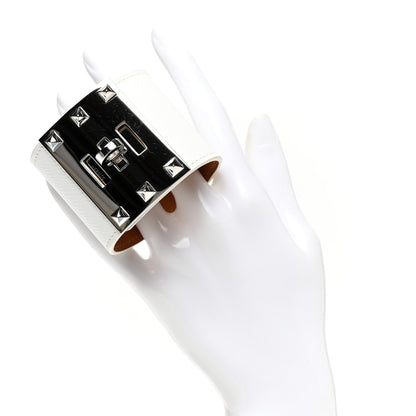 Hermes Epsom Kelly Dog Extreme Bracelet S White 2 of 6