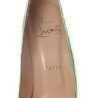 Christian Louboutin Metallizzato Nappa Fifi 80 Pumps 38 Verde 7 of 12