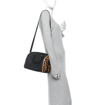 Louis Vuitton Empreinte Monogram Giant Wild At Heart Speedy Bandouliere 25 Black 2 of 10