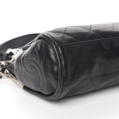 Chanel Lambskin Stitched Medium Ultimate Soft Tote Black 8 of 9