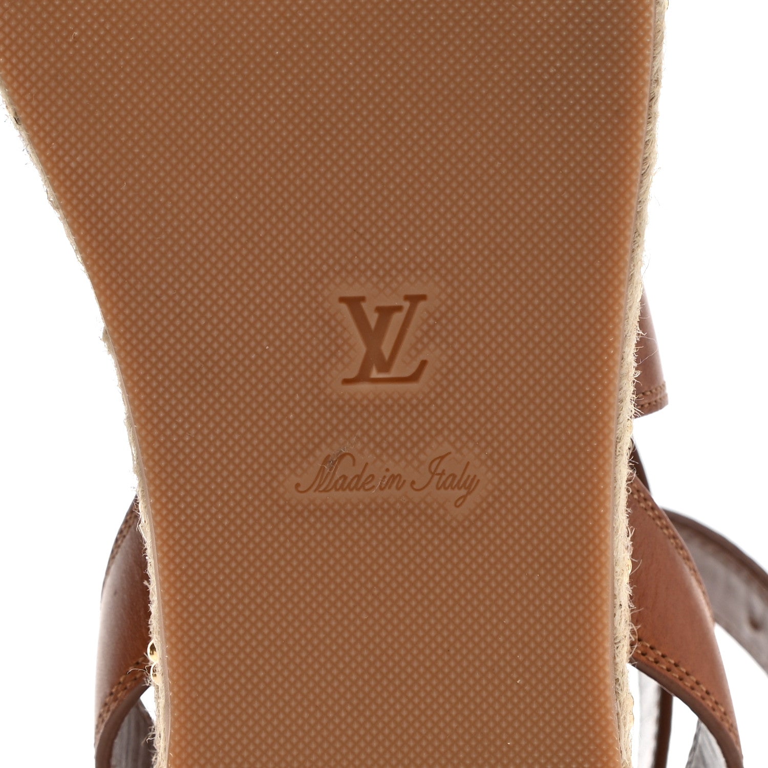 Louis Vuitton Calfskin Monogram Boundary Studded Flatform Sandals 39 6 of 9