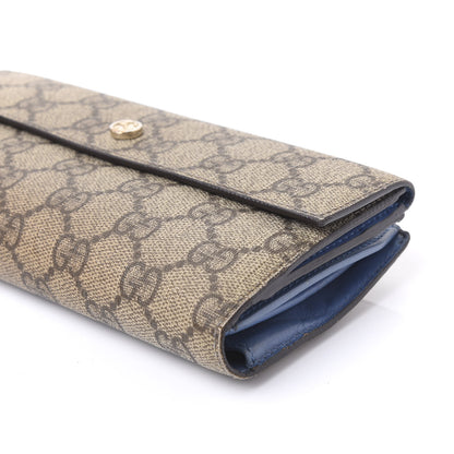 Gucci GG Supreme Monogram Interlocking Continental Flap Wallet 7 of 10