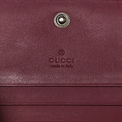 Gucci GG Supreme Monogram Blooms Card Case Beige Multicolor Dry Rose 6 of 12