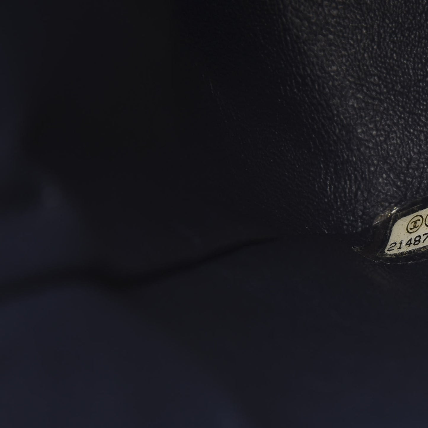 Lambskin Quilted Elementary Chic Flap Navy
