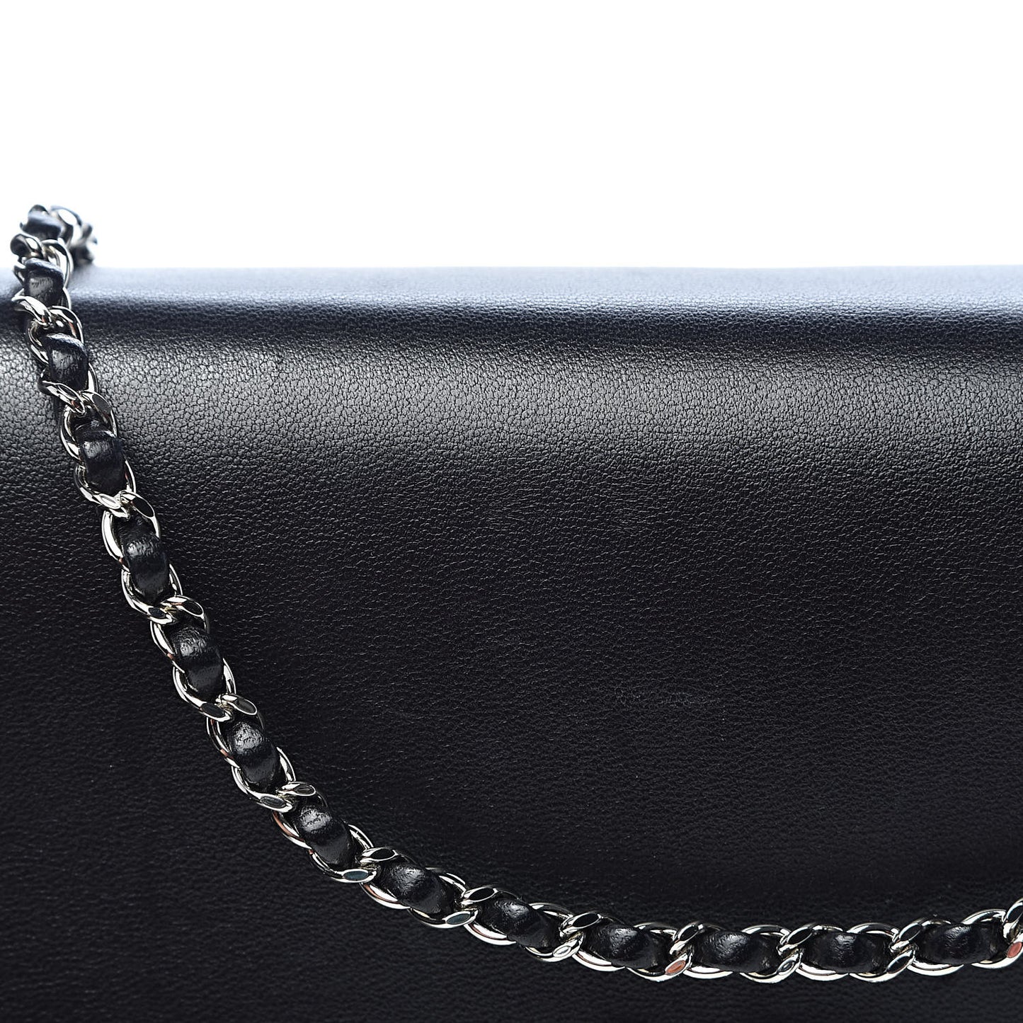 Lambskin Crystal Evening Clutch Black