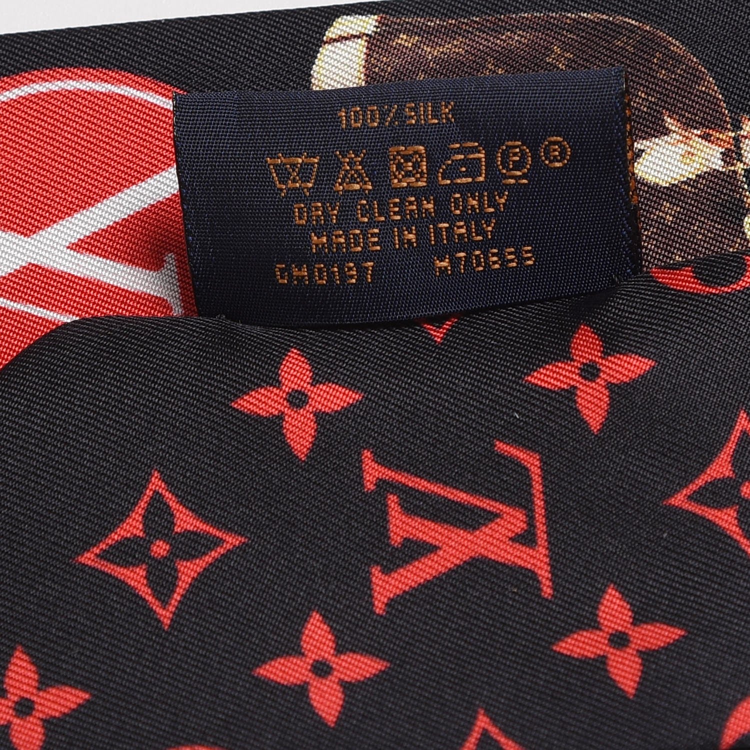 Louis Vuitton Silk Monogram Tribute To Alma BB Bandeau Black 5 of 5