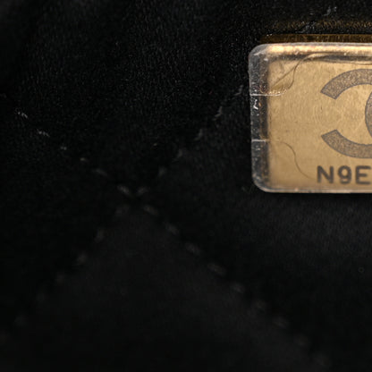 Chanel Shiny Crumpled Calfskin Quilted Pearl Mini Chanel 22 Black 7 of 10