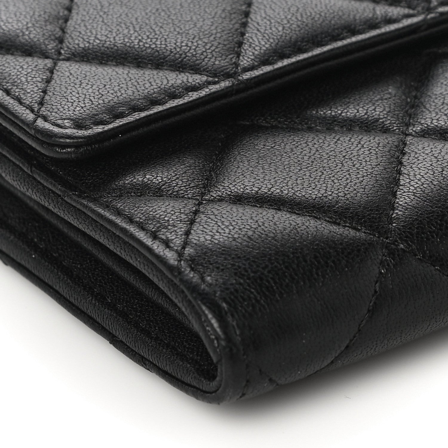Chanel Goatskin Quilted Medium Chanel 19 Flap Wallet Black 10 of 11
