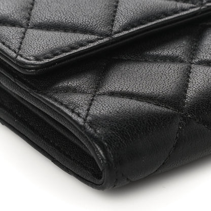 Chanel Goatskin Quilted Medium Chanel 19 Flap Wallet Black 10 of 11