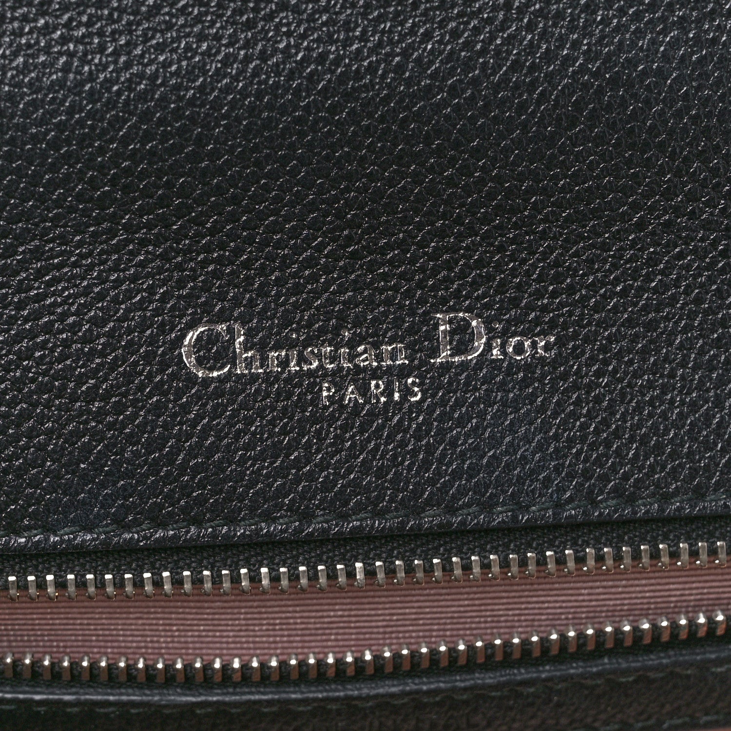 Christian Dior Grained Calfskin Medium Diorama Flap Bag Black 6 of 10