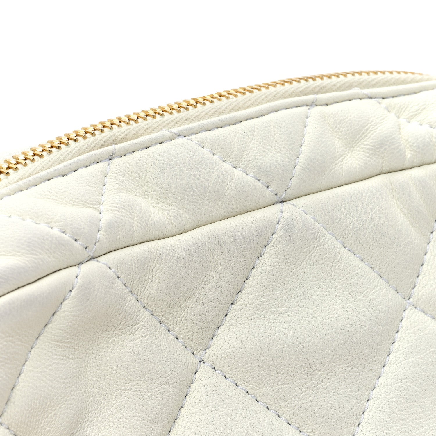Chanel Lambskin Pearl Quilted CC Mini Camera Case White 11 of 11