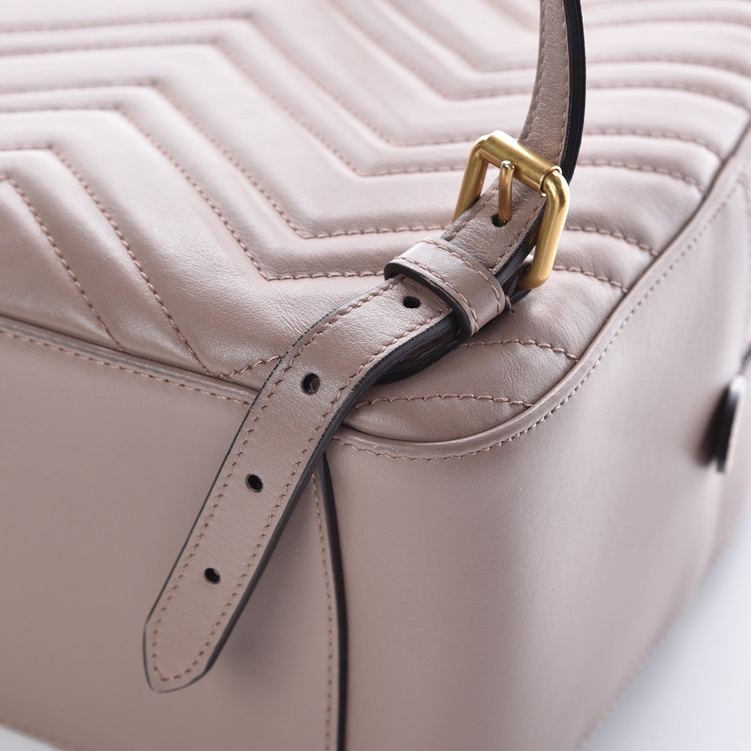 Gucci Calfskin Matelasse GG Marmont Backpack Porcelain Rose 12 of 16