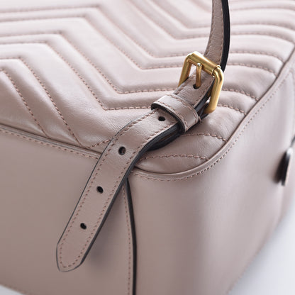 Gucci Calfskin Matelasse GG Marmont Backpack Porcelain Rose 12 of 16