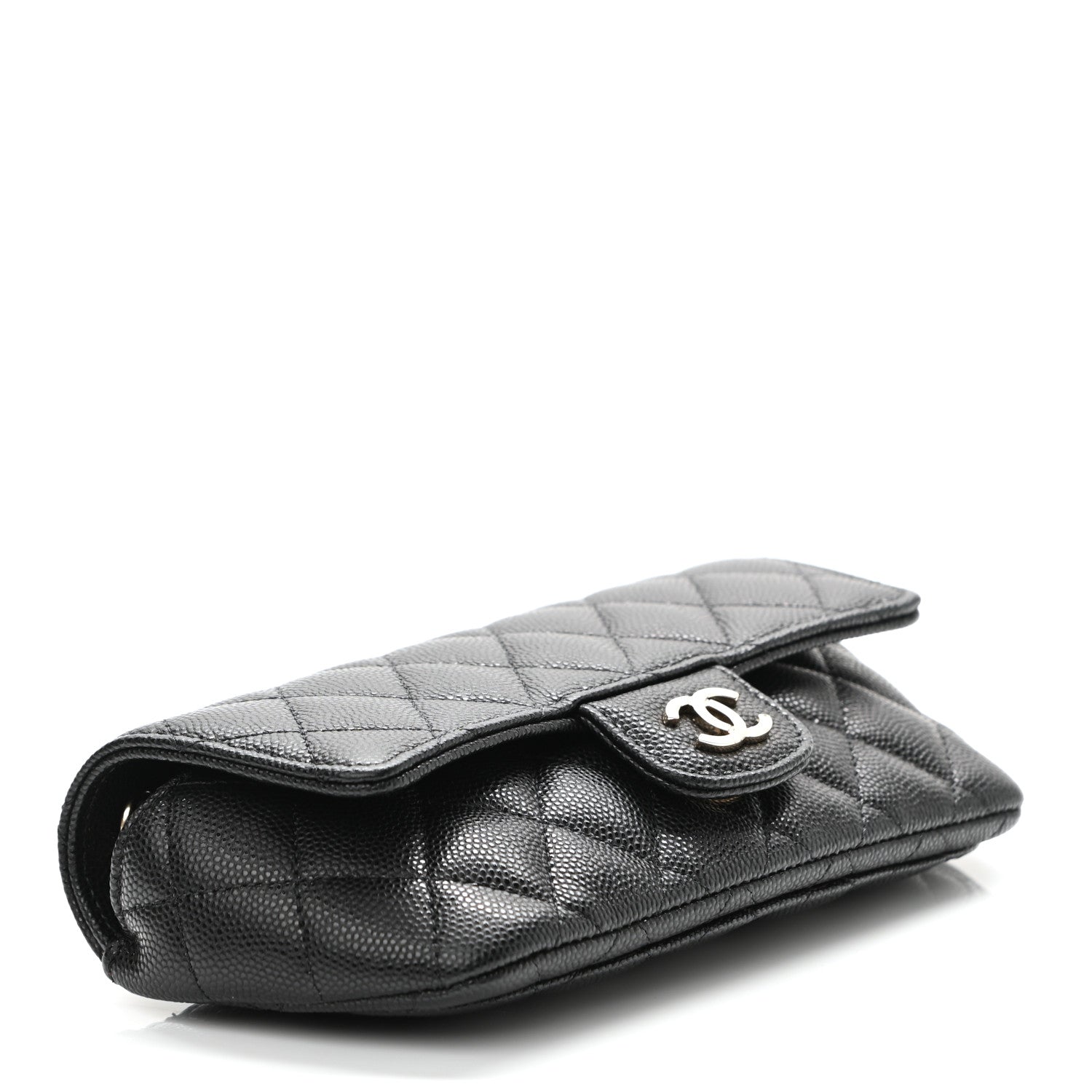 Chanel Caviar Quilted Glasses Case With Chain Black 4 of 12
