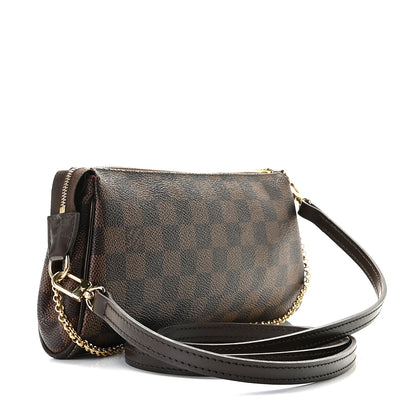 Louis Vuitton Damier Ebene Eva Clutch 3 of 9