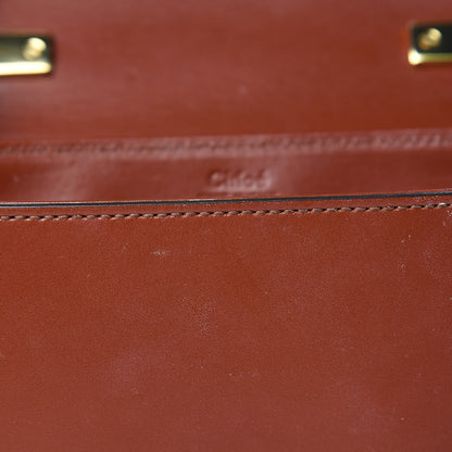 Chloe Shiny Calfskin Suede Mini C Bag Sepia Brown 10 of 10