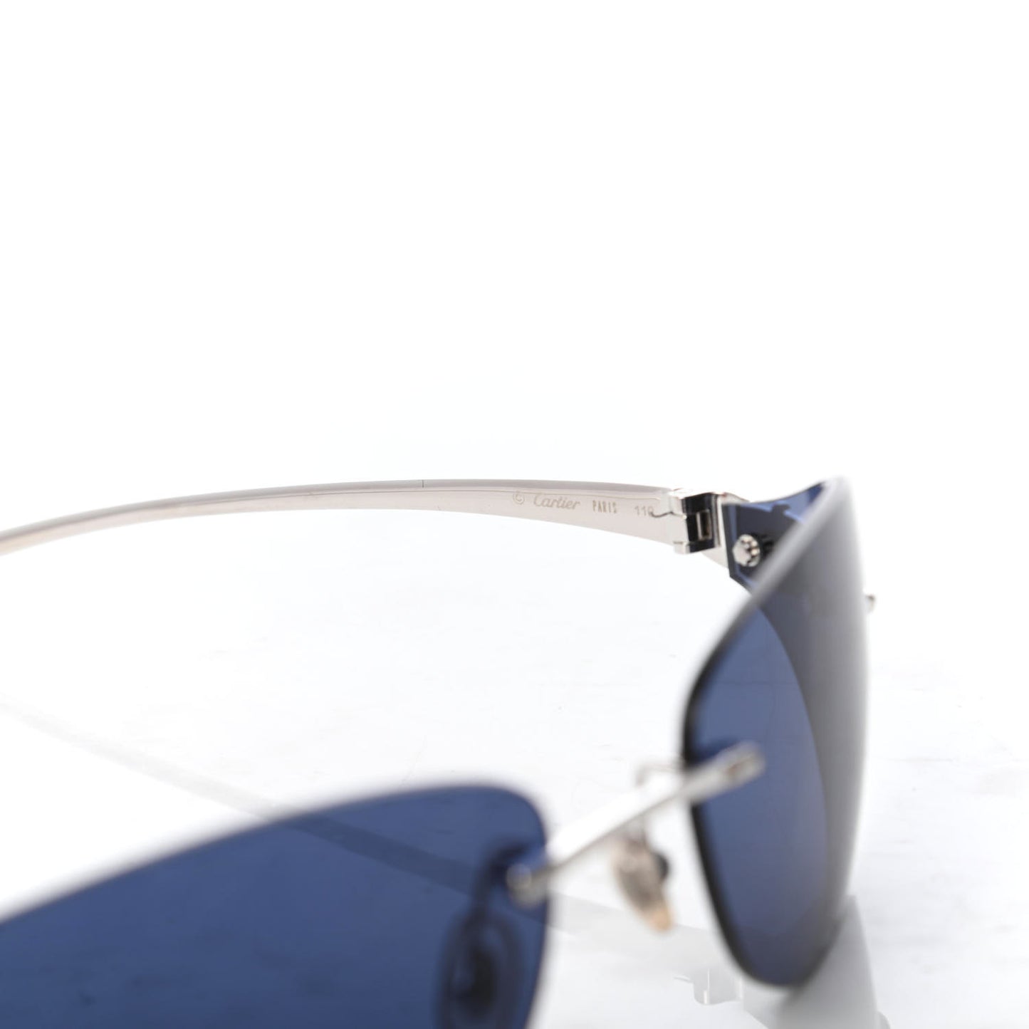 Panthere De Cartier Sunglasses Blue Silver