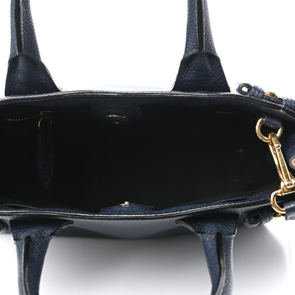 Burberry Grainy Calfskin House Check Small Banner Tote Midnight Blue 6 of 11