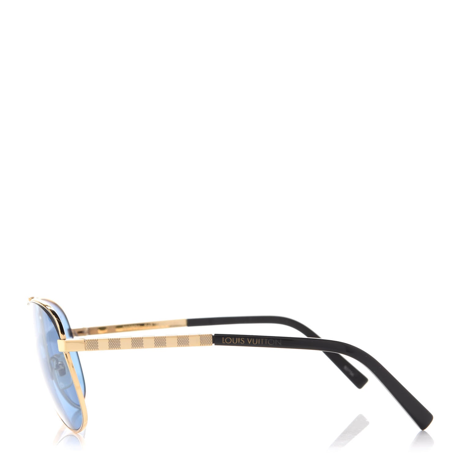 Louis Vuitton Aviator Sunglasses Z0789U Gold 3 of 11