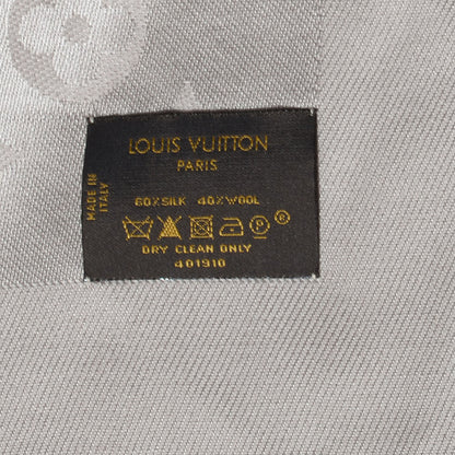 Louis Vuitton Silk Wool Monogram Shawl Beige 4 of 4