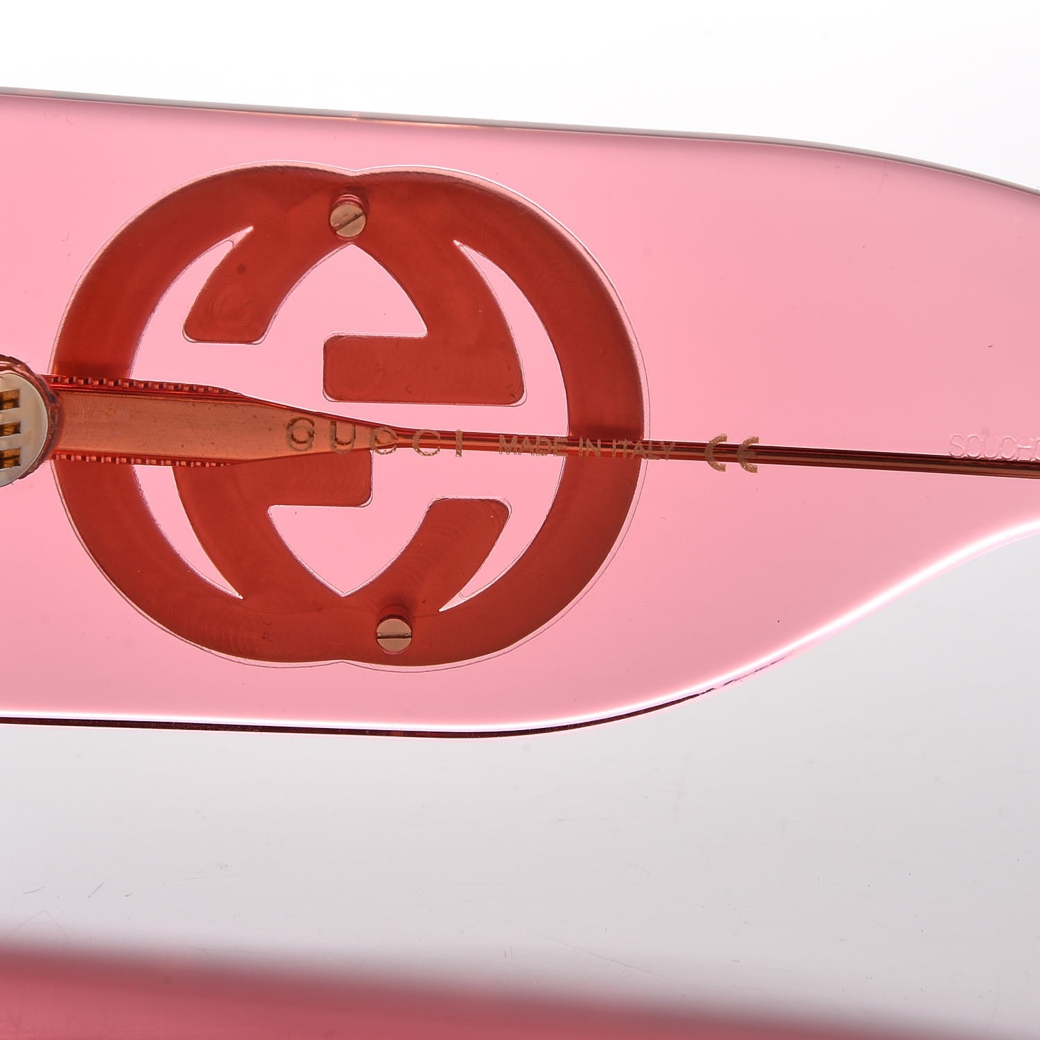 Gucci Acetate Crystal Oversize Sunglasses GG0145S Pink 6 of 7