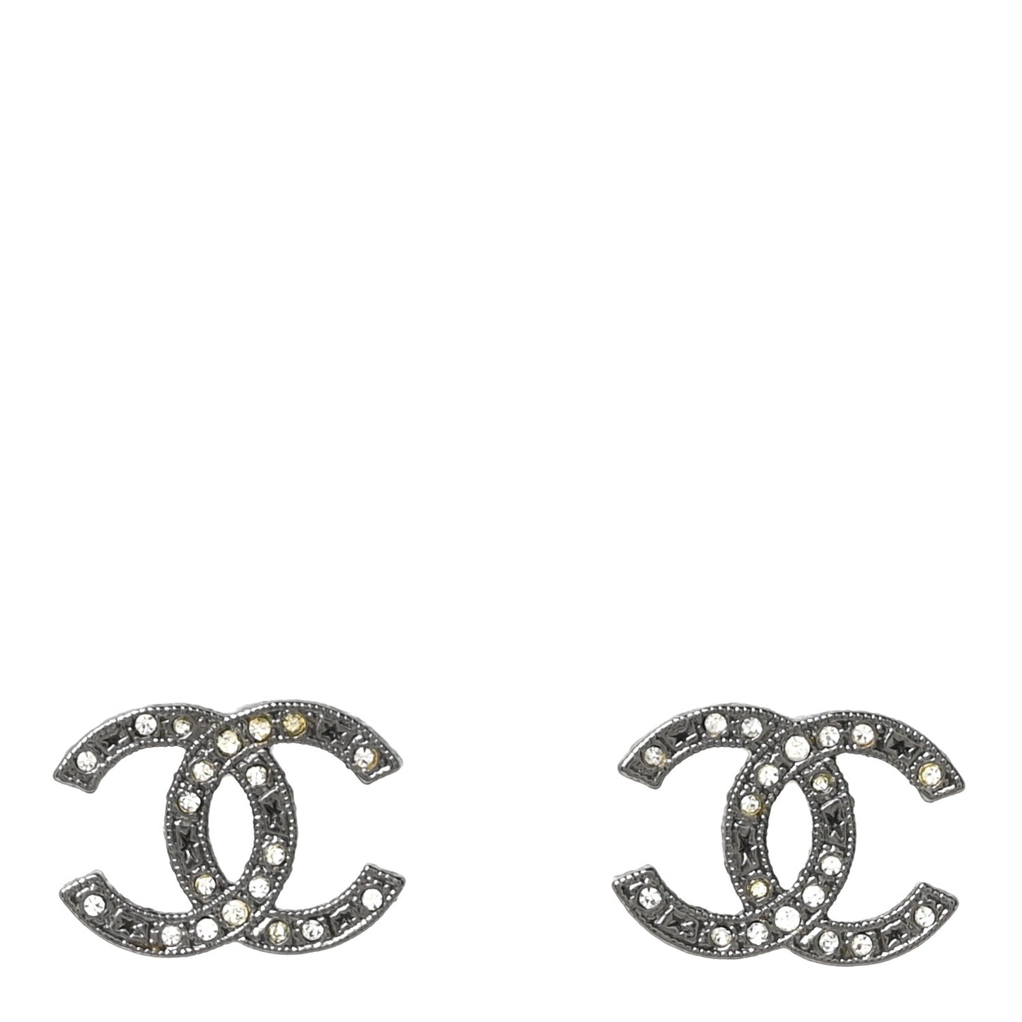 Ruthenium Crystal CC Earrings