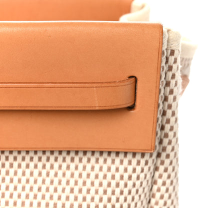 Hermes Toile Vache Hunter Herbag Cabas MM Natural 12 of 12