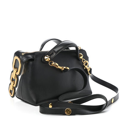 Fendi Vitello Dolce Chain Tail Gold Edition Mini By The Way Boston Bag Black Vintage Gold 3 of 9