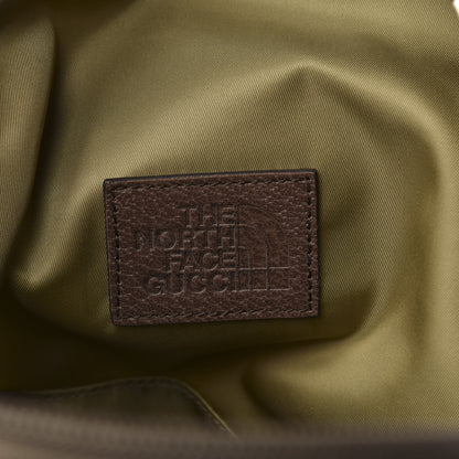 Gucci X THE NORTH FACE Econyl Nylon Medium Backpack Brown White 5 of 10
