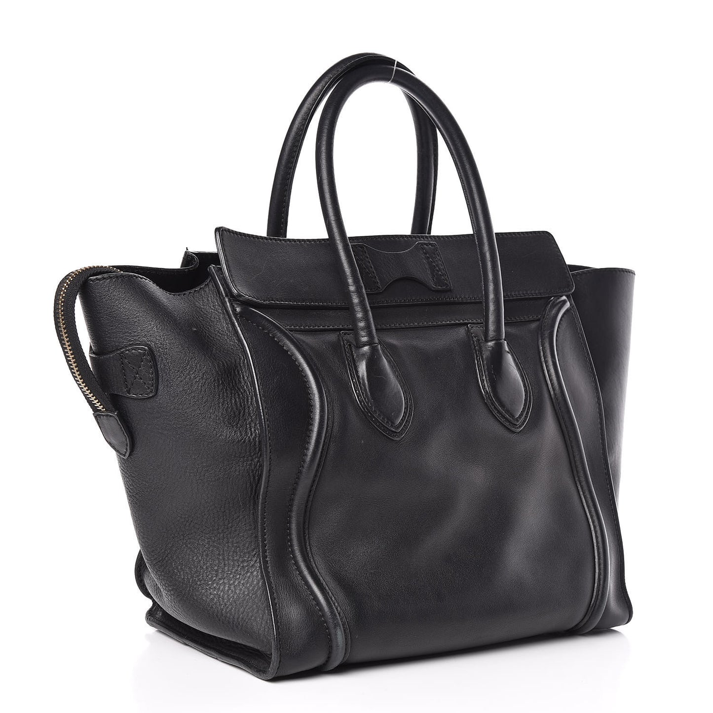 Smooth Calfskin Mini Luggage Black