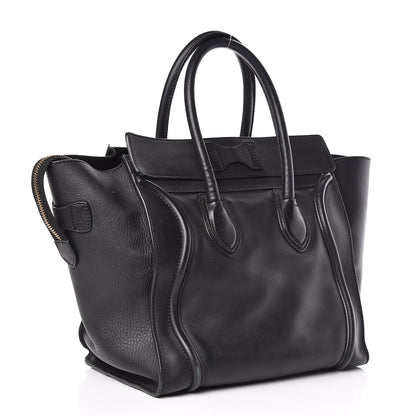 Celine Smooth Calfskin Mini Luggage Black 3 of 17
