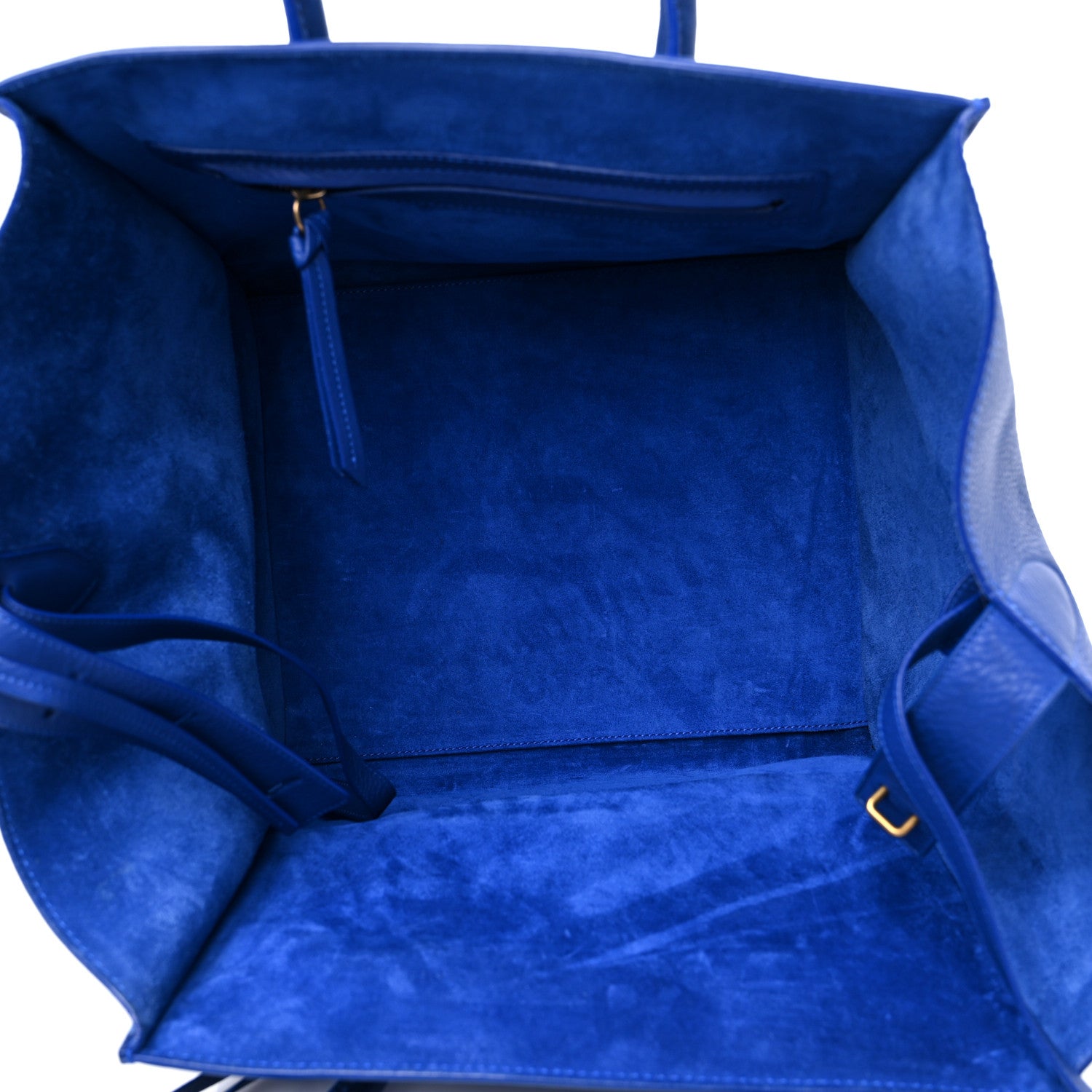 Celine Supple Calfskin Medium Phantom Luggage Indigo 5 of 10