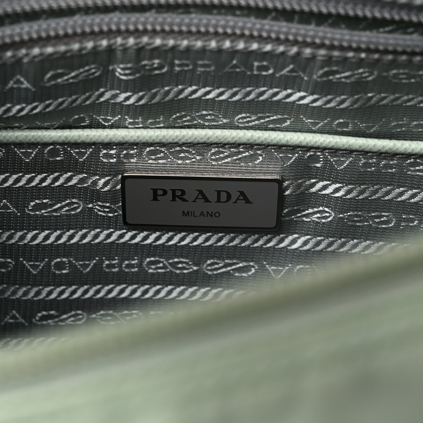 Re-Nylon Single Pocket Messenger Bag Acqua