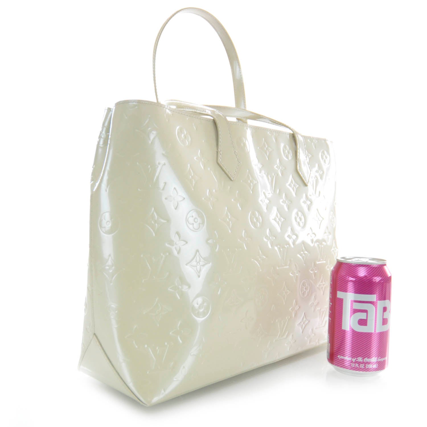 Louis Vuitton Vernis Wilshire MM Blanc Corail 3 of 6