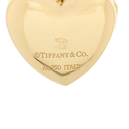 Tiffany 18K Yellow Gold Heart Locket Pendant 3 of 4