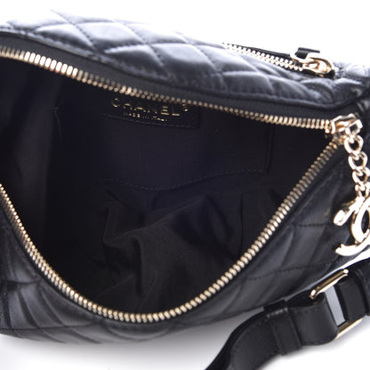 Chanel Calfskin Quilted Waist Bag Black 6 of 8