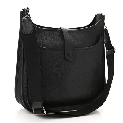 Hermes Taurillon Clemence Evelyne III GM Black 4 of 11
