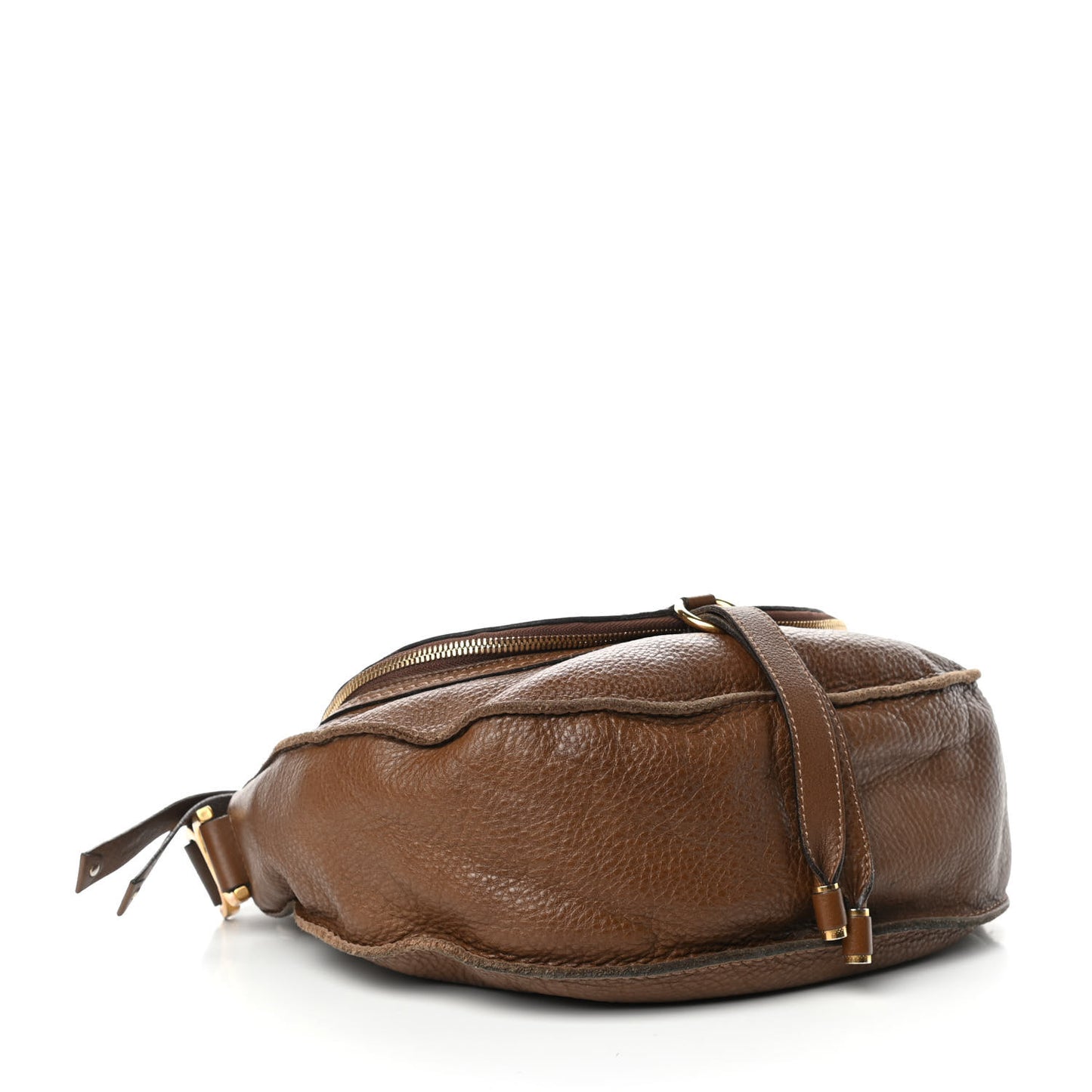 Calfskin Medium Marcie Round Zip Crossbody Nut