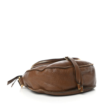 Chloe Calfskin Medium Marcie Round Zip Crossbody Nut 4 of 9