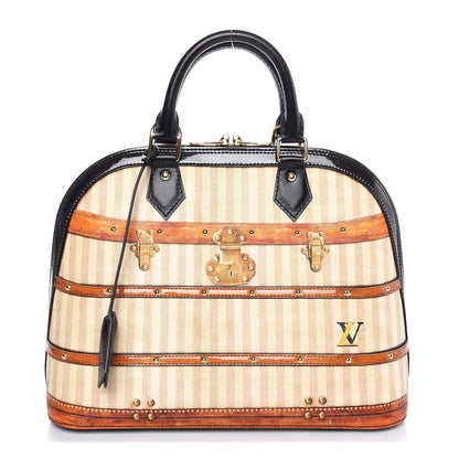 Louis Vuitton Transformed Canvas Patent Time Trunk Alma PM Beige 1 of 7