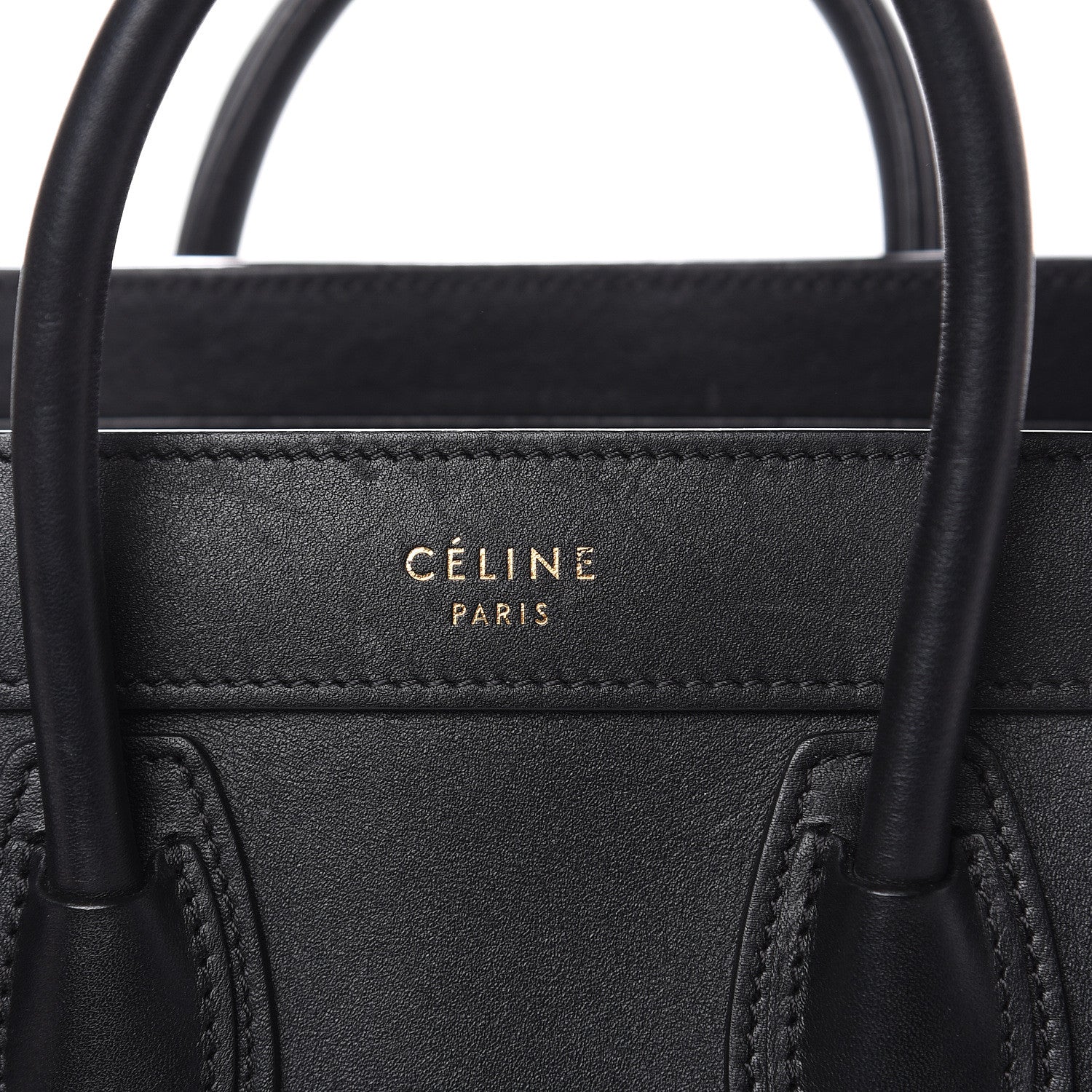 Celine Smooth Calfskin Nano Luggage Black 7 of 11