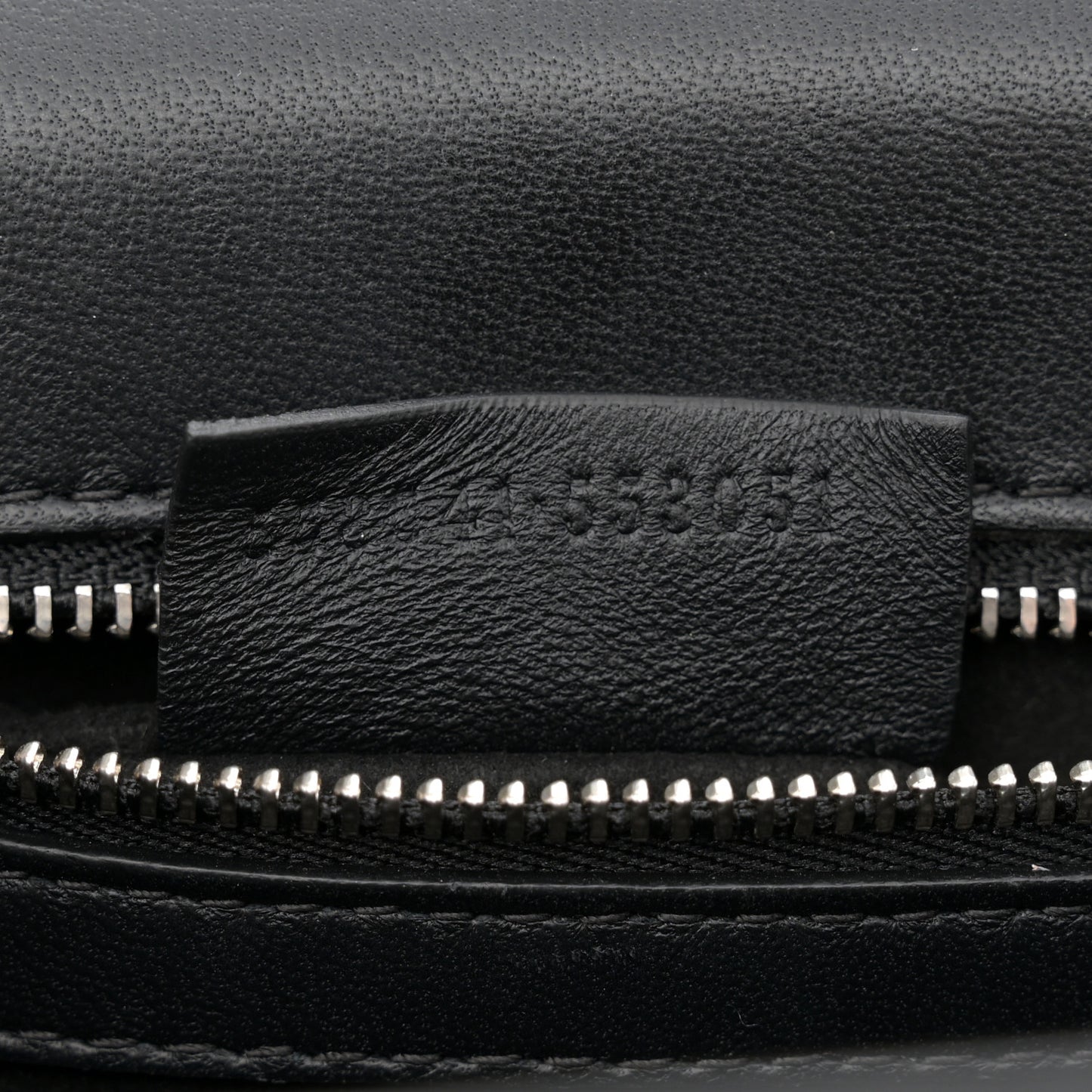 Lizard Embossed Calfskin Knuckle Crossbody Black