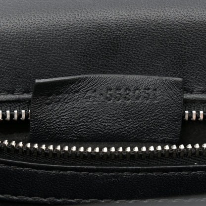 Alexander McQueen Lizard Embossed Calfskin Knuckle Crossbody Black 7 of 12