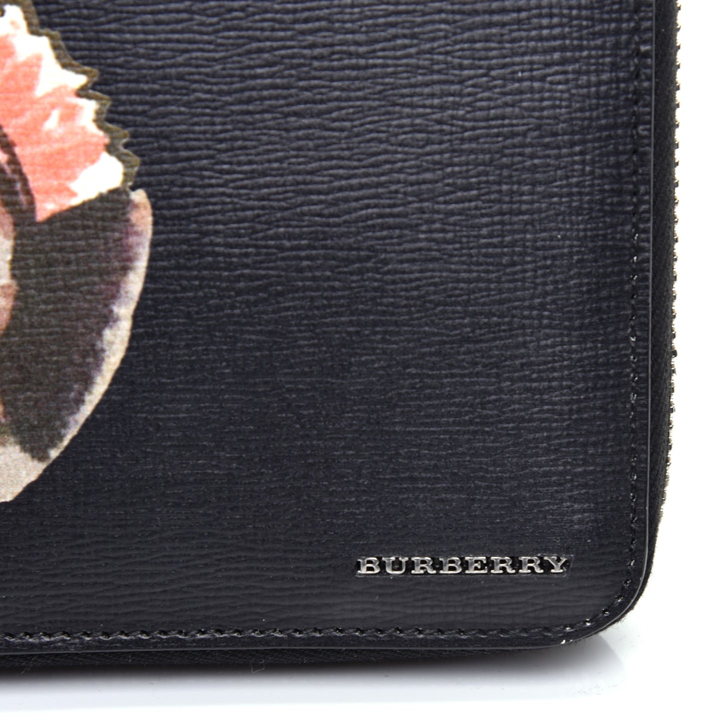 Coated Canvas Printed Organizer Wallet Black