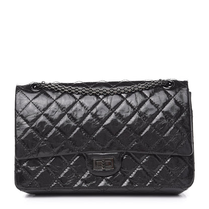Chanel Glazed Calfskin Quilted 2.55 Reissue 226 Flap So Black 1 of 9