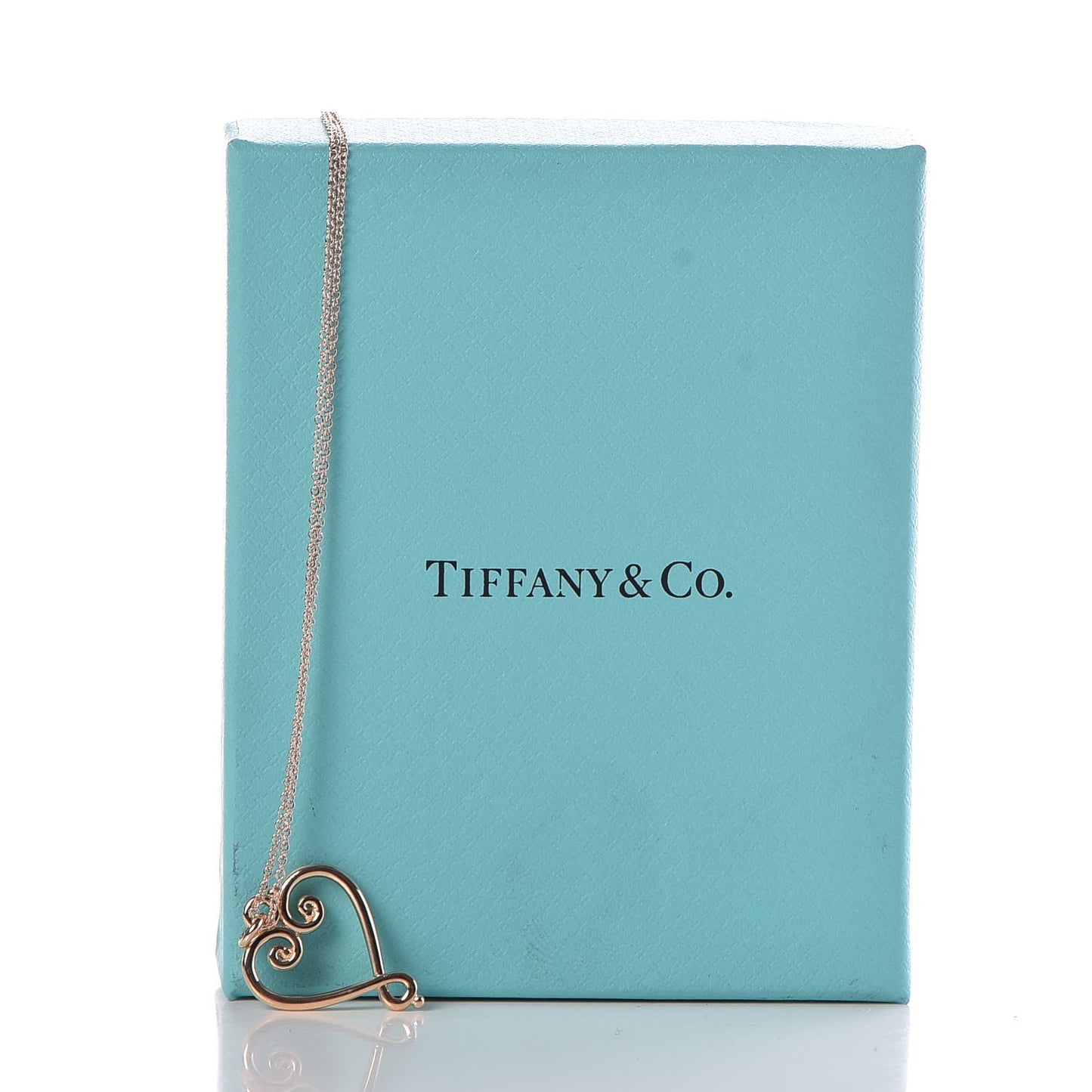 18K Rose Yellow Gold Paloma Picasso Venezia Goldoni Heart Pendant Necklace
