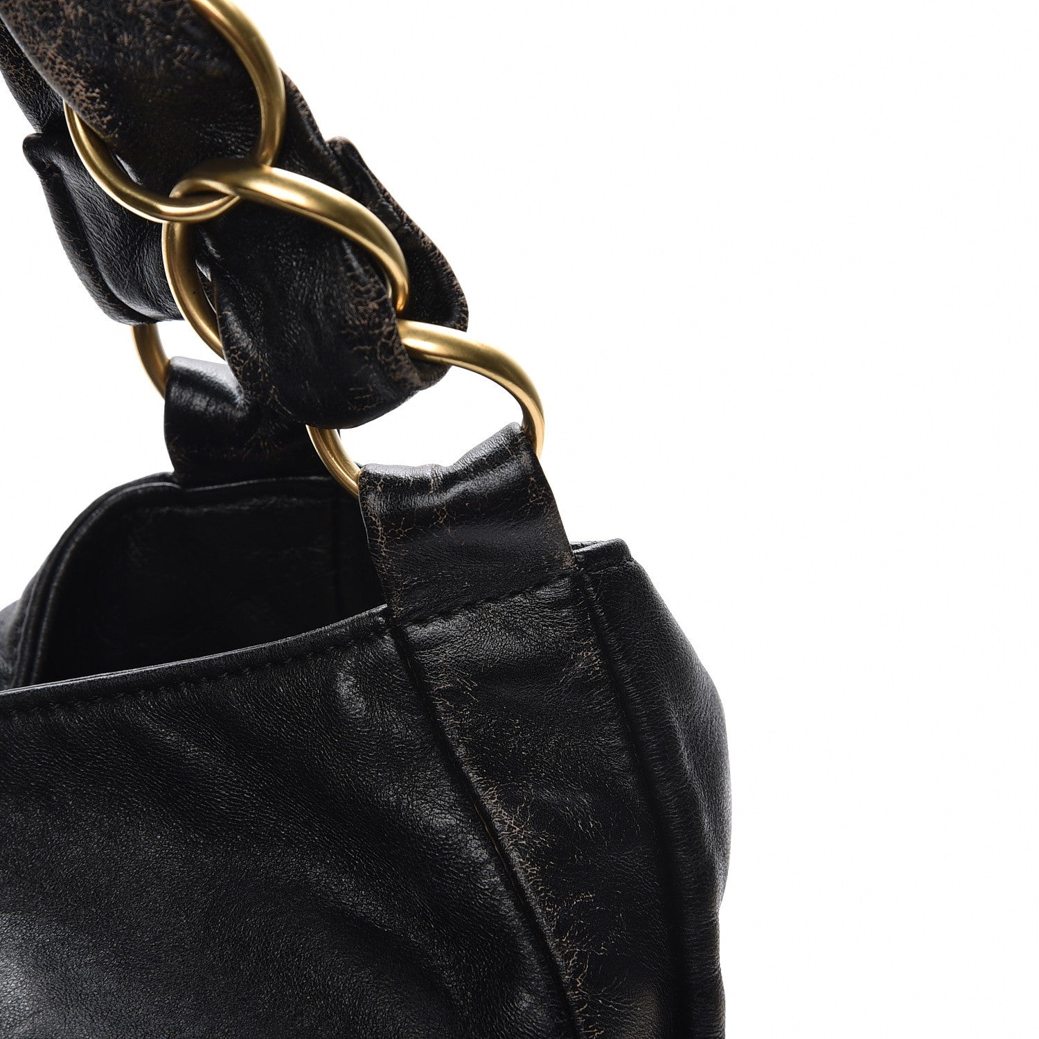 Chanel Lambskin Small Olsen Shoulder Bag Black 9 of 17